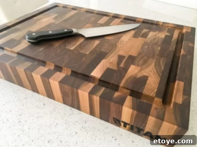 Titan Butcher Blocks Review - end grain Titan Butcher Blocks End Grain Close Up