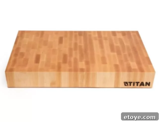 Titan Butcher Blocks Review - end grain Titan Butcher Blocks End Grain Construction