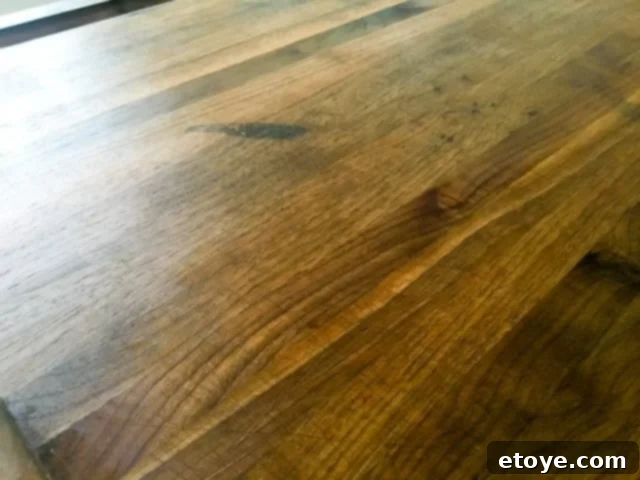 Titan Butcher Blocks Review - renewing old cutting board with Titan vitality oil Revitalized old cutting board after Titan Vitality Oil
