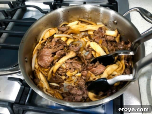 My Favorite Sauté Pan: American Made Excellence 7 Beef added back to the stir fry