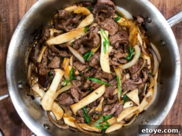 My Favorite Sauté Pan: American Made Excellence 9 Finished beef and mushroom stir fry