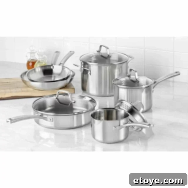 Win a Calphalon Stainless Steel Cookware Set 3 Calphalon Cookware Set with Lids and Pour Spouts