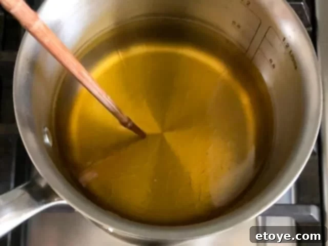 oil before boiling