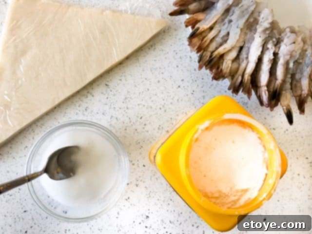 cornstarch and shrimp for firecracker shrimp recipe 