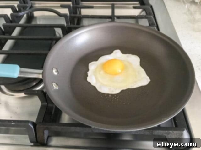 Egg in Rachael Ray Skillet with Oil