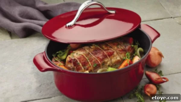 Anolon Vesta Cast Iron Deep Dive and Giveaway 9 Anolon Vesta 4-Quart Oval Covered Casserole