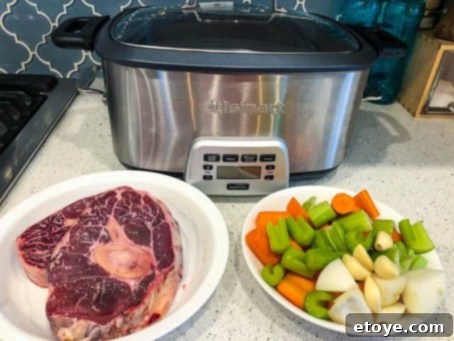 Discover Grass Roots Cooperative: Review and Giveaway 6 Grass Roots Cooperative Review - Beef Shank Slow Cooker Preparation