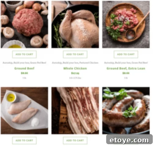 Choose Your Cuts with Grass Roots Cooperative Grass Roots Cooperative Review - Customizable Meat Box Selection