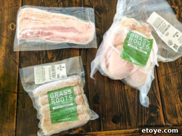 Grass Roots Meat Selection for Immediate Use Grass Roots Cooperative Review - Ready for Cooking