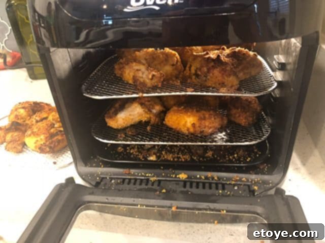 Power AirFryer Oven Review and Giveaway 3 Power Air Fryer Oven Review - Chicken Wings Cooking
