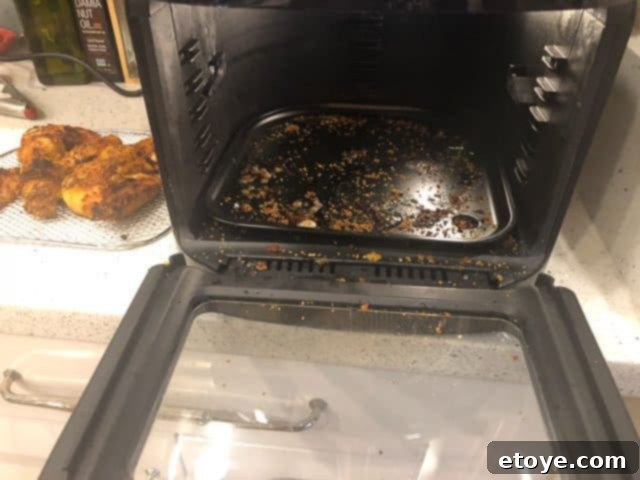 Power AirFryer Oven Review and Giveaway 6 Power Air Fryer Oven Review - Post-Cook Cleanup