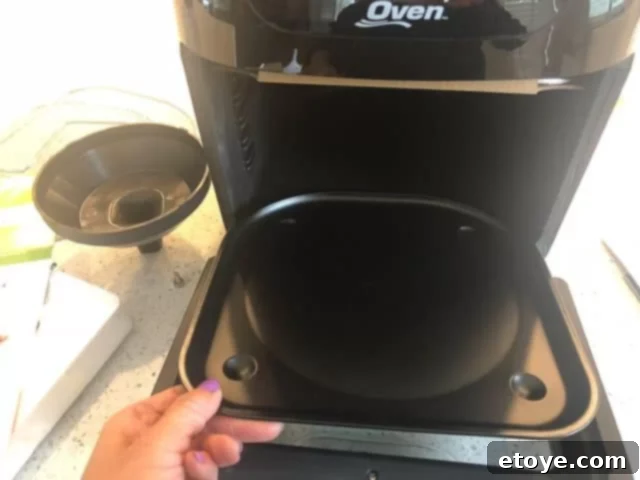Power Air Fryer Oven Review - tray Power Air Fryer Oven Review - Removable Tray