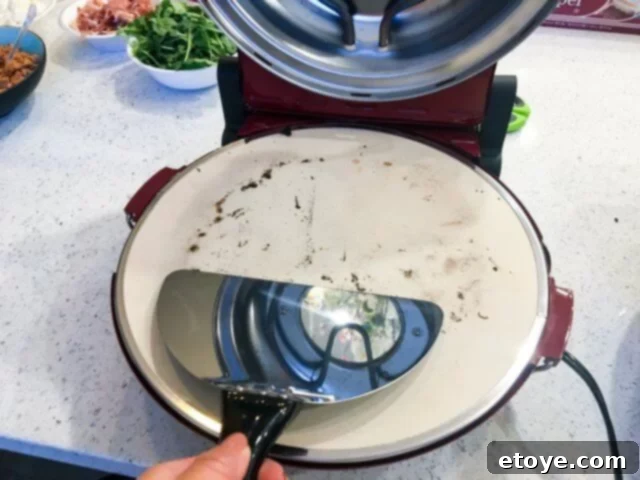 Clean and ready pizza oven stone