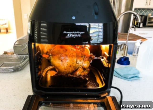 Power AirFryer Oven 8 Quart Review and Enter to Win 12 Power AirFryer Oven Cooked Chicken
