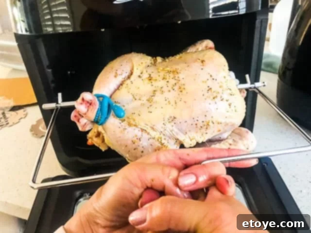 Power AirFryer Oven 8 Quart Review and Enter to Win 8 Rotisserie Chicken Too Big