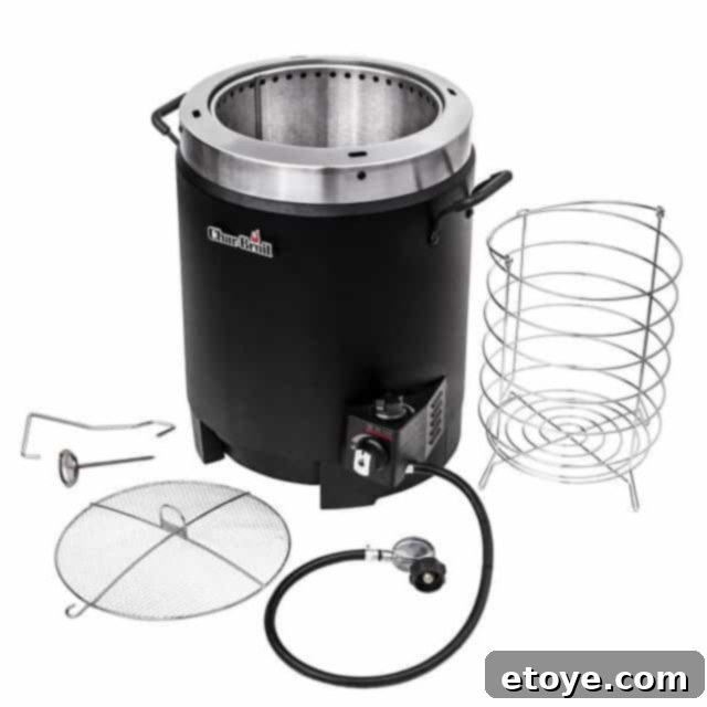 Perfectly cooked golden-brown turkey from an oil-less fryer