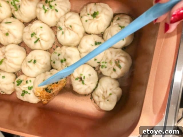 Dumplings cooking in Copper Chef Wonder Cooker