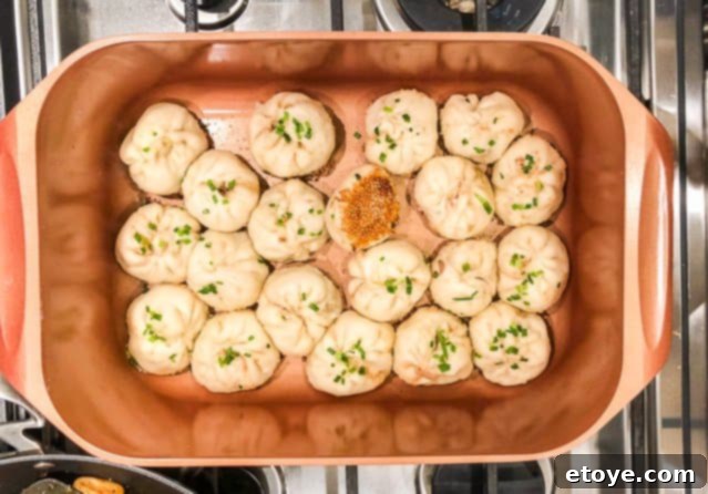 Finished Dumplings from Copper Chef Wonder Cooker