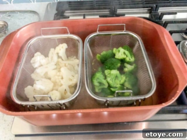 Steaming Multiple Vegetables in Copper Chef Wonder Cooker