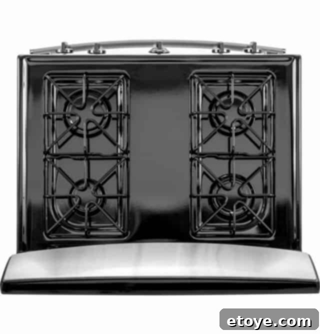 GE JGBS30REKSS Gas Range with Cooktop Details