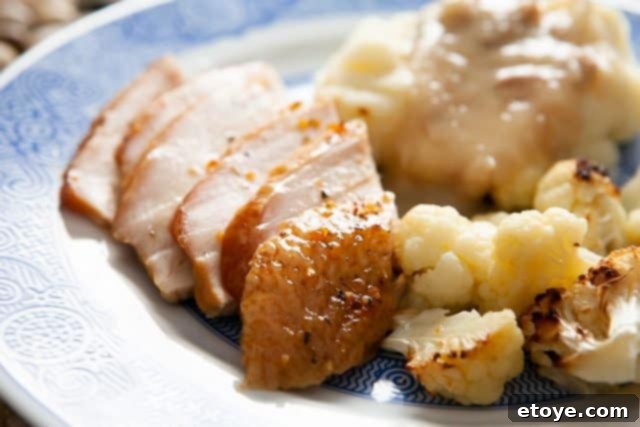 Cuisinart Vertical Electric Smoker Full Review Plus Giveaway 10 Close-up of juicy, sliced smoked turkey