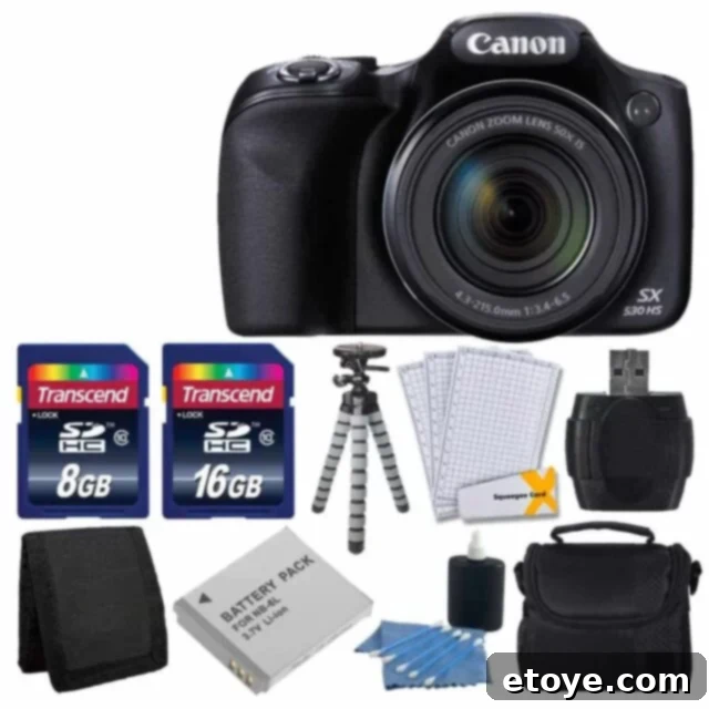 Win a Canon PowerShot Digital Camera 2 Canon PowerShot SX530 HS Camera with 50x Optical Zoom