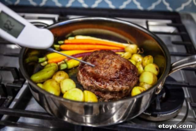 Roasting Vegetables with Ribeye Cap Steak
