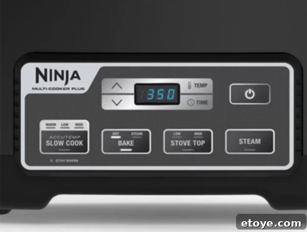 Ninja Multi Cooker Plus Could Be Yours 3 Close-up of a delicious, slow-cooked meal prepared in the Ninja Multi-Cooker Plus, showing the non-stick pot and appealing ingredients.