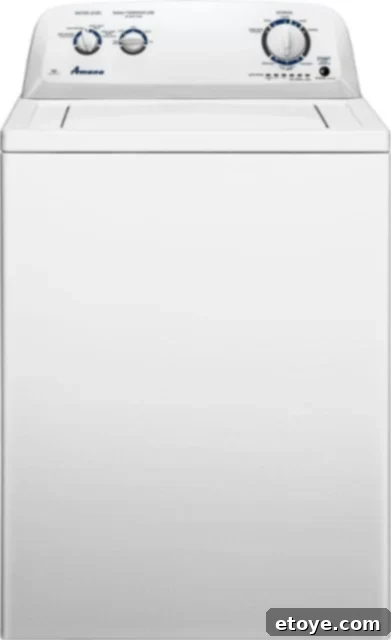 Win an Amana Top-Load Washer 3 Amana 3.5 Cu. Ft. Top Load Washer Features