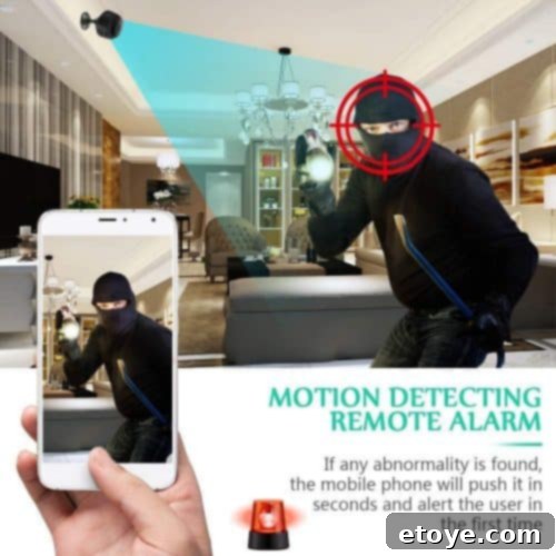 Bigear Mini Spy Camera with 150-degree wide angle view