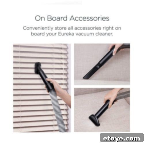 Eureka PowerSpeed Upright for Easy Bagless Cleaning 5 Eureka PowerSpeed Vacuum Accessories