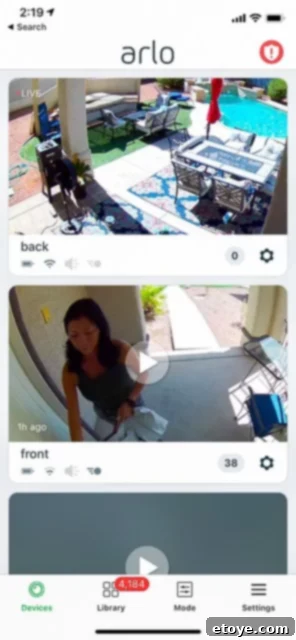 Arlo Pro 2 Home Security System Review and Giveaway 7 Arlo Pro 2 camera installed at a back door