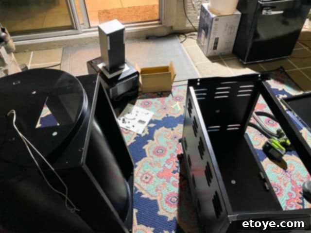 Z Grills 700E assembly in progress