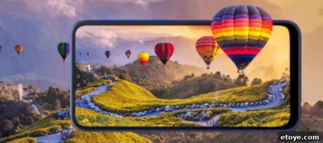 Samsung Galaxy A10 highlighting its performance features and sleek design