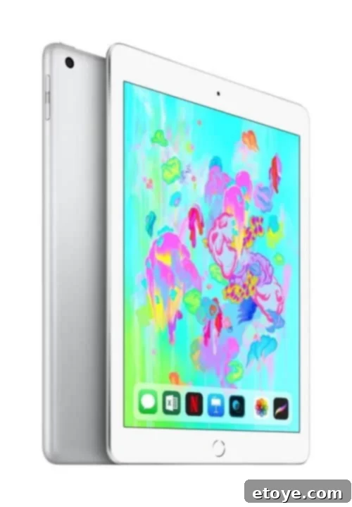 Image showing a prominent call to action to enter the Apple iPad giveaway