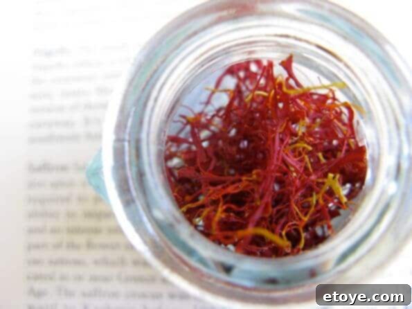 Saffron Saffron threads, a delicate and precious spice