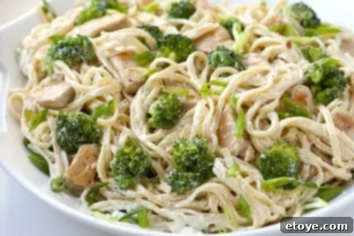 Unforgettable Chicken Creations 29 chicken pasta served in a white bowl