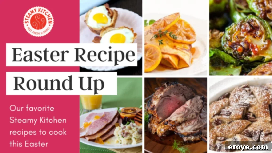 Easter Feast Favorites 2 A beautifully set Easter table with a variety of dishes, symbolizing a rich recipe collection