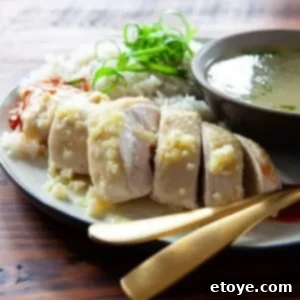 Homemade Hainanese Chicken Rice Perfection 7 Hainanese Chicken Rice serving suggestion