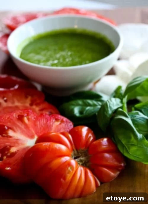Perfect Tomato for Caprese Close-up of a Ripe Tomato for Caprese Salad
