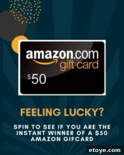 Hand pressing a 'Spin to Win' button for Amazon Gift Cards