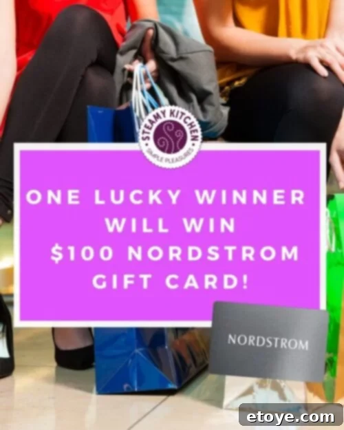 Enter to win a $100 Nordstrom shopping spree gift card
