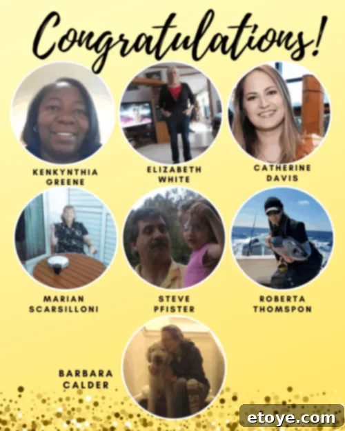 Happy giveaway winner holding a prize