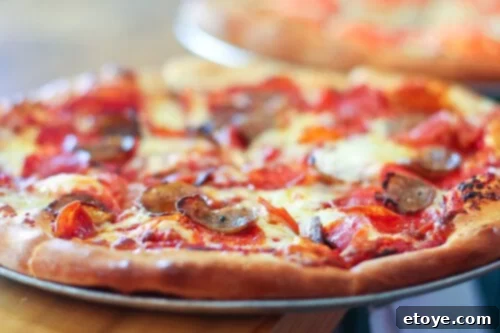 Freshly baked, crusty pizza at Pizza Amore in Mount Dora