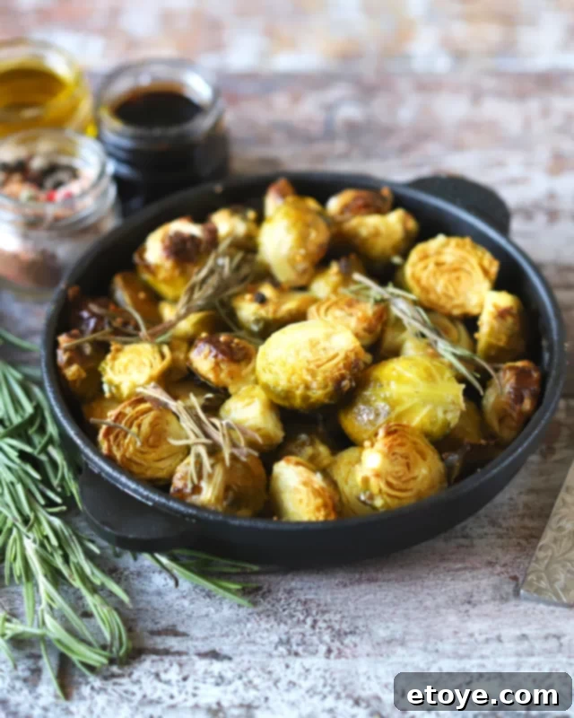 Variety of flavorings for steamed Brussels sprouts, including citrus, herbs, and spices