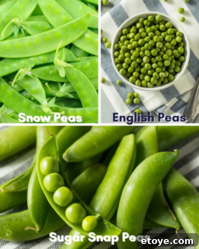 Close-up of perfectly steamed peas with melted butter and seasoning