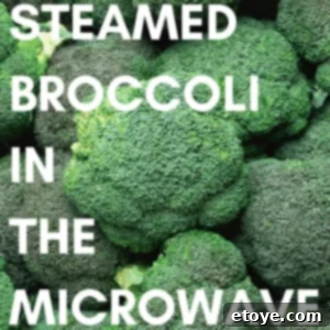 Easy Microwave Steamed Broccoli 5 Microwave Steamed Broccoli