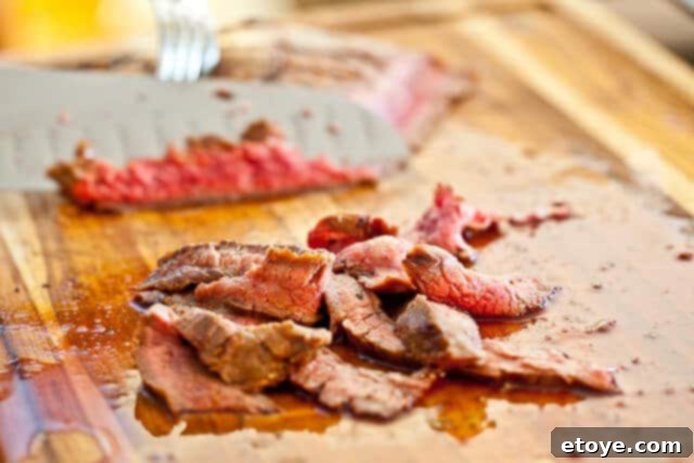 Fresh Vietnamese Rice Noodle Buddha Bowl 5 Flank steak strips marinating for a Vietnamese Rice Noodle Buddha Bowl