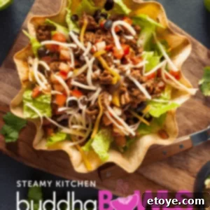 Creamy Chipotle Fiesta Bowl 4 buddha bowl with taco shell bowl