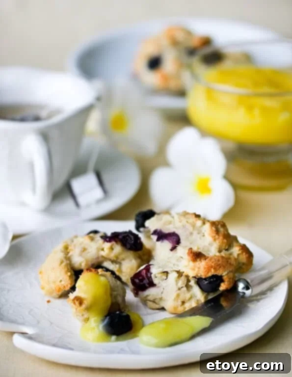 Homemade Blueberry Scones with Lemon Glaze Recipe Delicious Blueberry Scones with Zesty Lemon Glaze